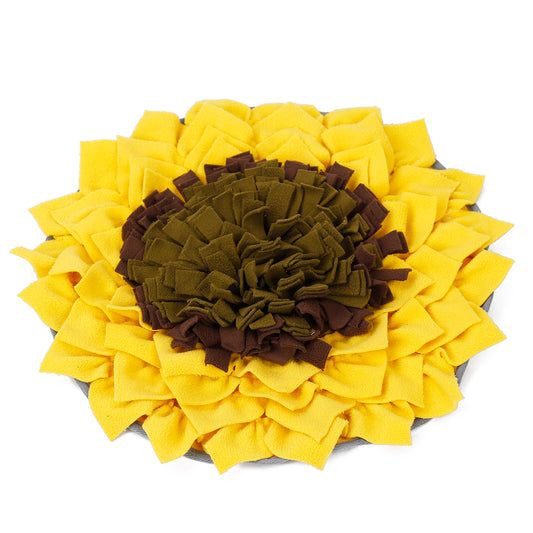 Woozapet Snuffle Mat for Dogs Pink and Yellow