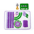 Load image into Gallery viewer, Lavender Garden Snuffle Mat for dogs, featuring vibrant purple hues and hidden treat pockets, made from durable, non-toxic materials for mental stimulation.
